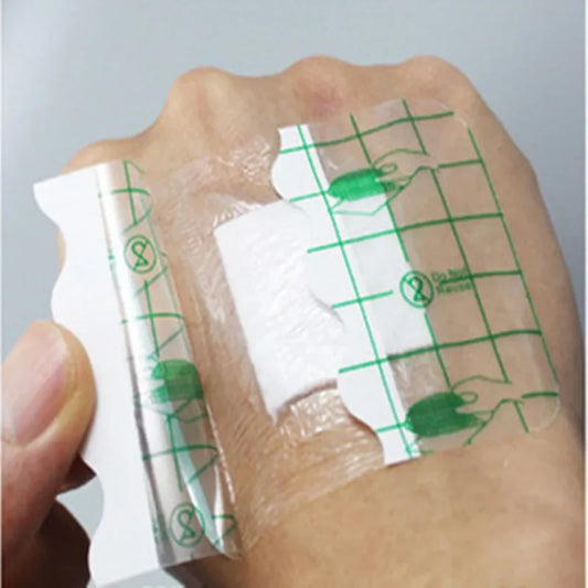 10 Pcs/Lot Transparent Tape Adhesive Plaster Waterproof Wound Hemostasis Sticker Band First Aid Bandage Emergency Kit