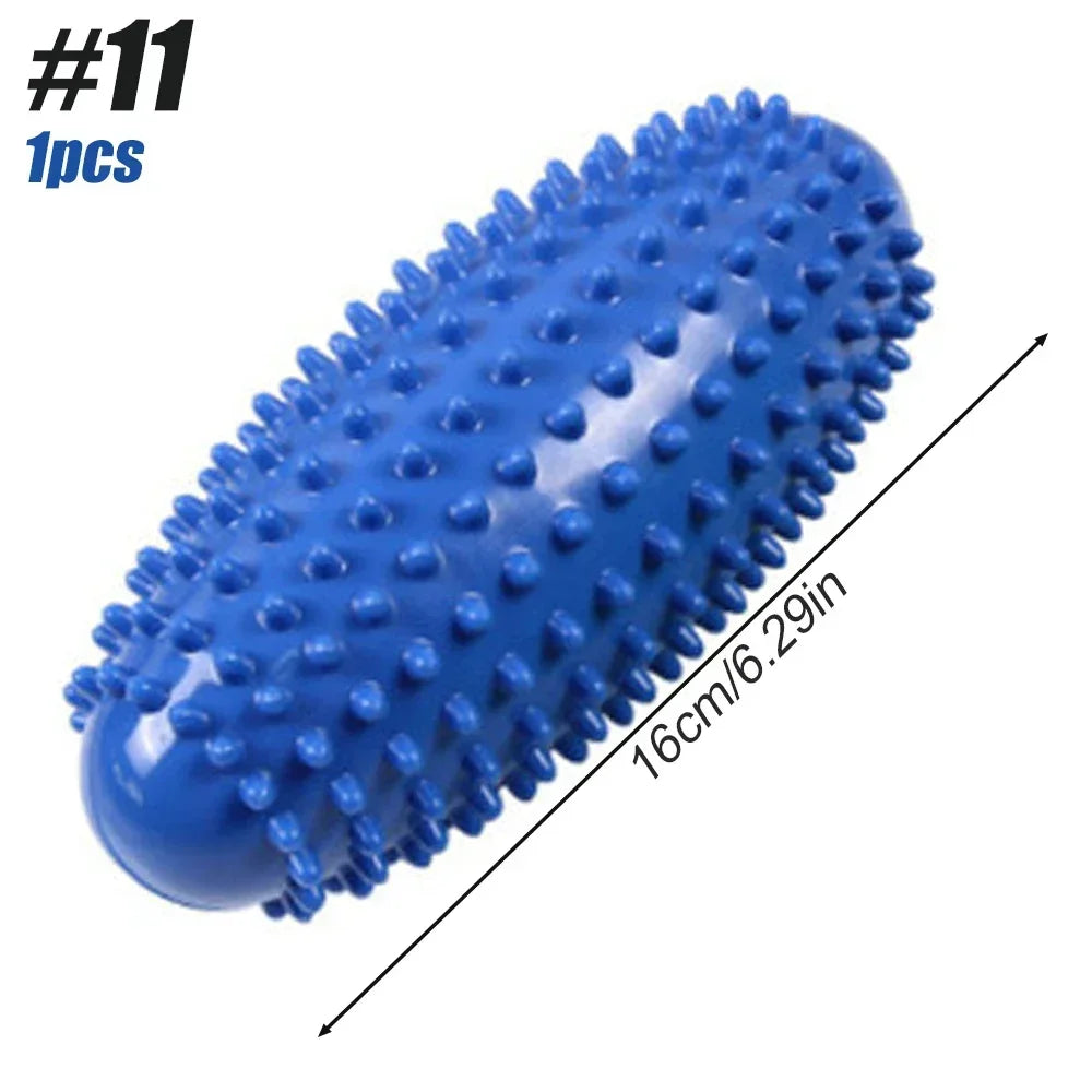 Massage Ball & Foot Roller, Spiky Ball, Lacrosse Ball Massage Roller, Relieve Plantar Fasciitis, Deep & Superficial Muscle Pain