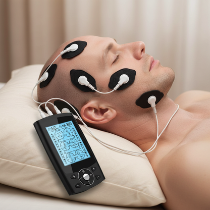 Rechargeable Dual Channel EMS Back Massager - 36 Modes Portable TENS Unit with 10 Replacement Pads for Ultimate Muscle Relief