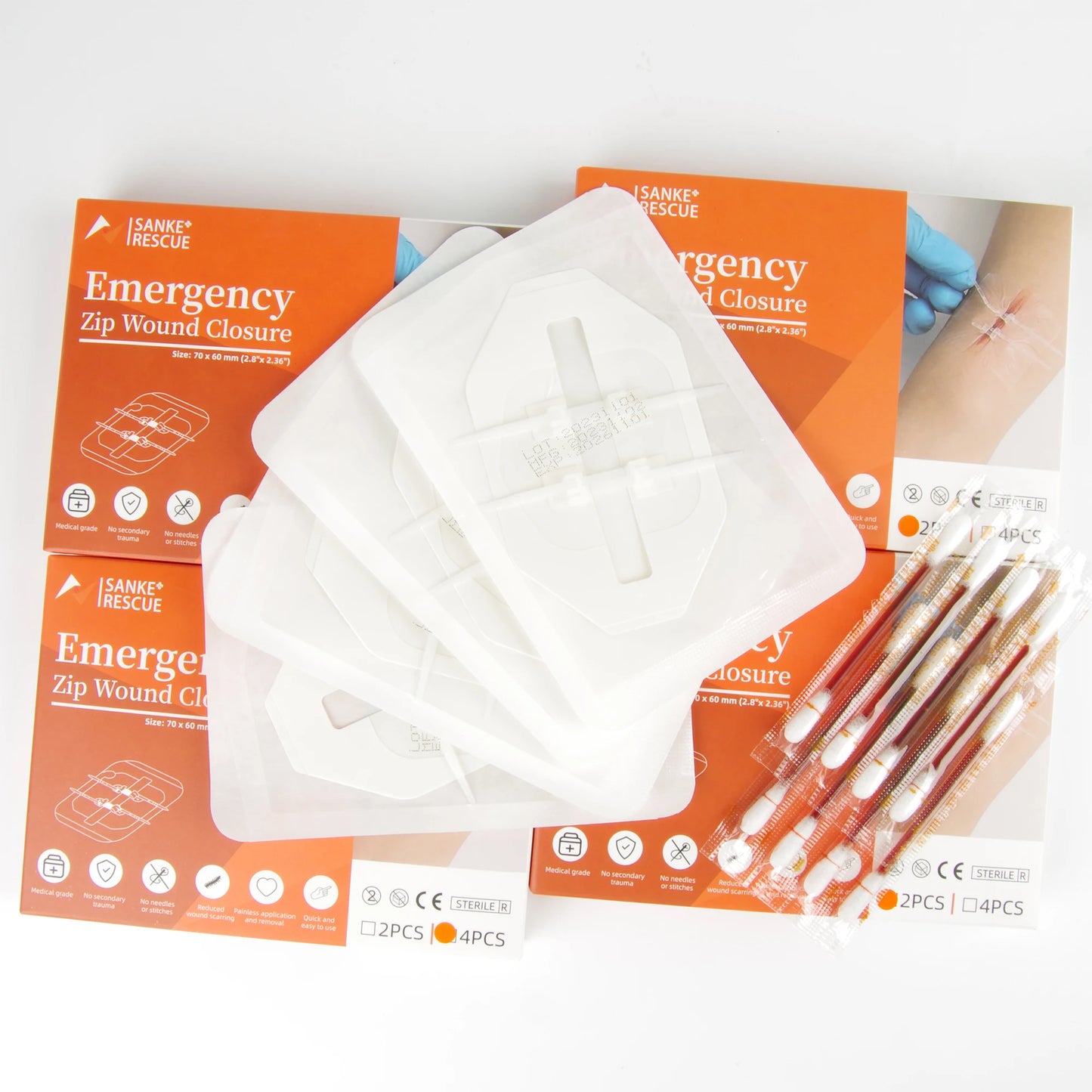 Zipper Band-Aid Painless Wound Closure Device Suture-Free Wound Dressing Patches Zip Suture Reducer Band Aid