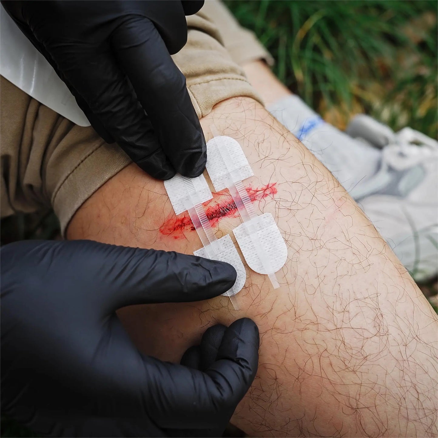 Zip Stitch 6Pcs with Wound Dresssings, Wound Closure Strips without Suture, Zipstitch Laceration Closure Kit