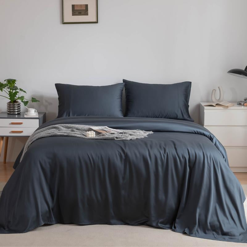 Sweet Zzz Bamboo Viscose Sheets - Organically Grown Bamboo Viscose Bed Sheet Set – Durable, Soft, Cooling Sheets – 15-Inch Deep Pockets - No Blend Bamboo Sheet Set