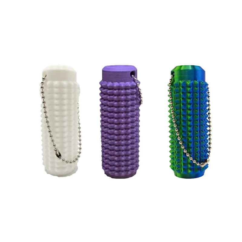 "Tactile Sensory Keychain | Bpa-Free Fidget Anxiety Relief Toy with Spiky Grip, Portable Office Desk Stress Relief Tool "
