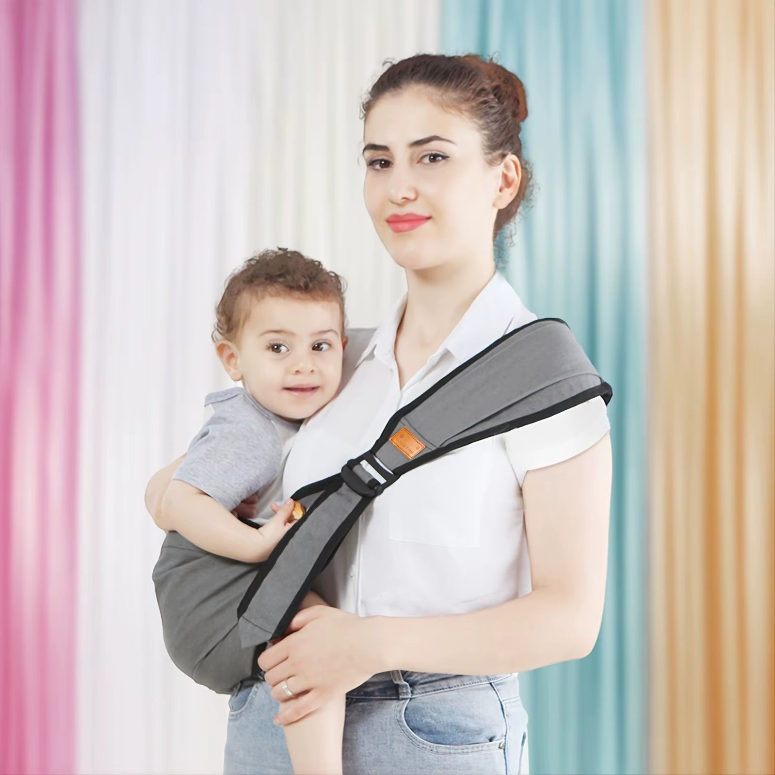 Baby Carrier Newborn to Toddler All Positions Inward Outward Side Hip and Back Four Seasons Indoor Outdoor Activities