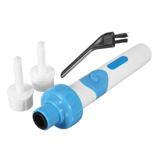 JUSTLANG Electric Ear Pick Cleaning Painless Ear Extraction-Ear Wax Remover Cordless Safe Vibration Suction Spoon Adults Child