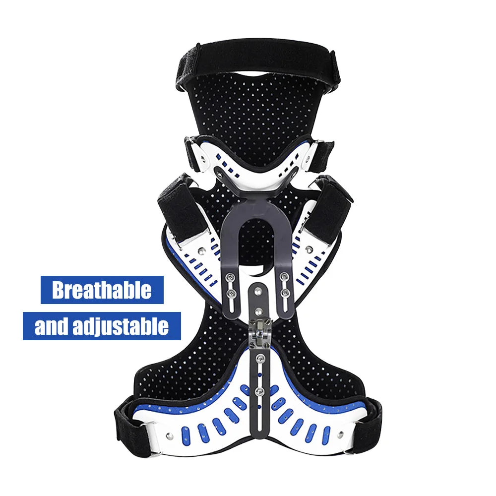 Medical Cervical Thoracic Orthosis Head Neck Chest Fixed Brace Traction Support Brace Spine Stretching Adjuatable Corrector