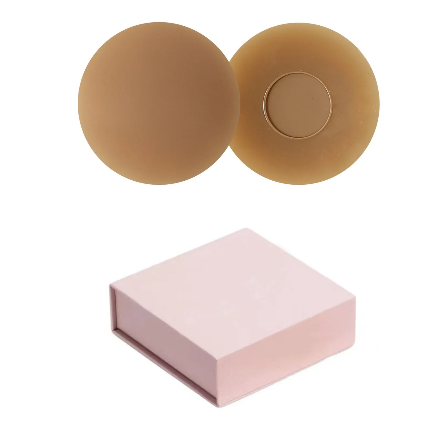 Braless Seamless for Women Ultra Thin Invisible Bra Nipple Cover with Box Bioadhesive Silicone Reusable Travel Bra Chest Pad