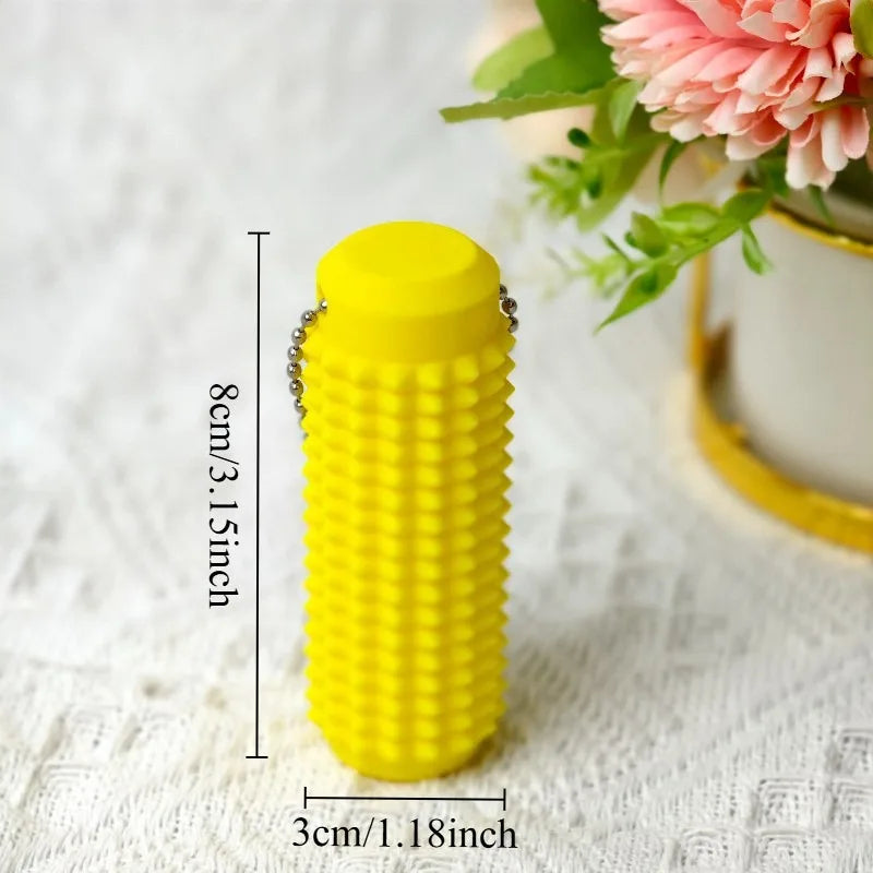 "Tactile Sensory Keychain | Bpa-Free Fidget Anxiety Relief Toy with Spiky Grip, Portable Office Desk Stress Relief Tool "
