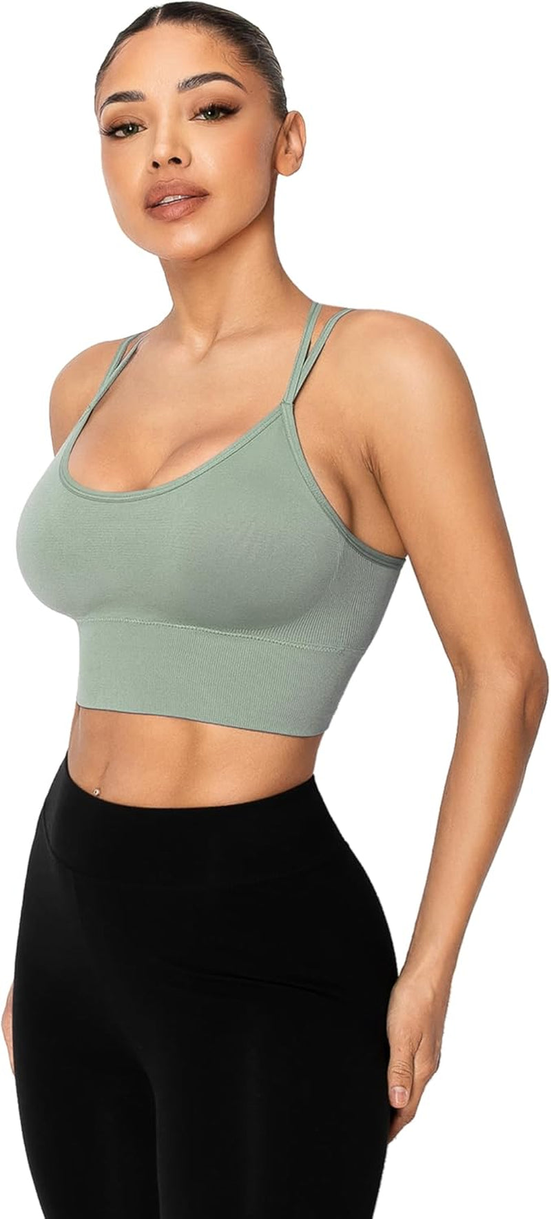 3 Pack Strappy Sports Bra for Women Sexy Crisscross for Yoga Running Athletic Gym Workout Fitness Tank Tops