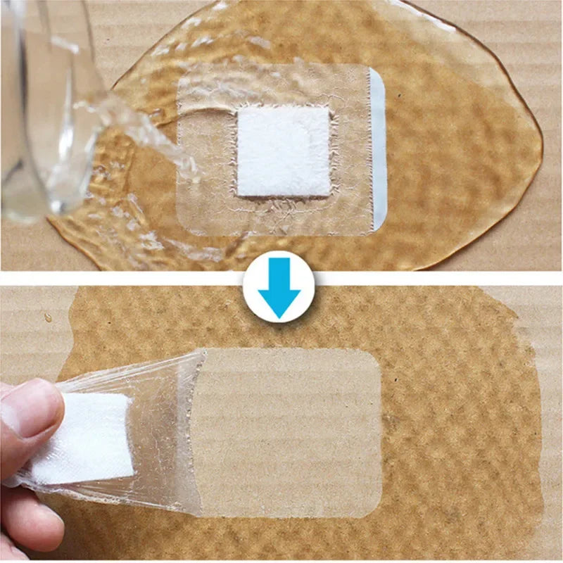 10 Pcs/Lot Transparent Tape Adhesive Plaster Waterproof Wound Hemostasis Sticker Band First Aid Bandage Emergency Kit