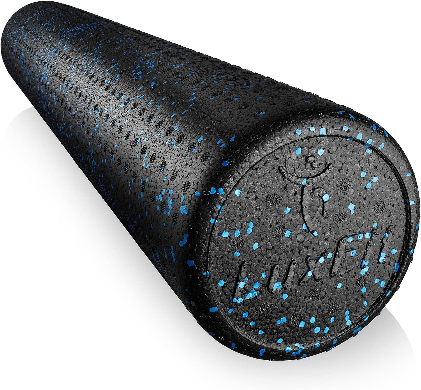 Foam Roller,  Speckled Foam Rollers for Muscles '3 Year Warranty' High Density Foam Roller for Physical Therapy, Exercise, Deep Tissue Muscle Massage. Back, Leg, Body Roller (Blue, 36 Inch)