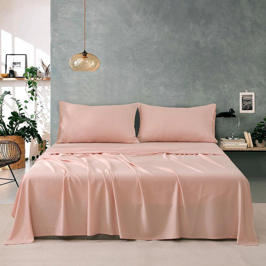 Bed Sheets Set Queen Size (4Pc), Rayon Derived from Bamboo, Cooling Sheets with Fitted Deep Pockets, Hotel Luxury Bedding Sheets & Pillowcases, Christmas, New Year Gift